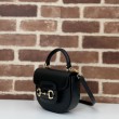 Imitazione Borsa mini con manico superiore Gucci Horsebit 1955 781387 nero
