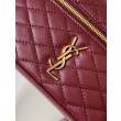 Imitazione Borsa mini Vanity Gaby YSL Saint Laurent Bordeaux