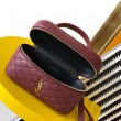 Imitazione Borsa mini Vanity Gaby YSL Saint Laurent Bordeaux