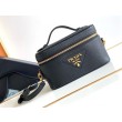 Imitazione Borse Firmate Replica mini Vanity Prada Granata Nera
