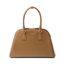 Imitazione Borsa Prada Media Saffiano 1BG537 Caffè