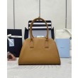 Imitazione Borsa Prada Media Saffiano 1BG537 Caffè
