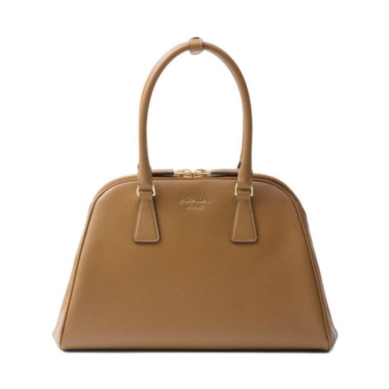 Imitazione Borsa Prada Media Saffiano 1BG537 Caffè