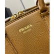 Imitazione Borsa Prada Media Saffiano 1BG537 Caffè