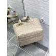 Imitazione Borsa tote verticale Dior piccola/media Dior Toujours albicocca