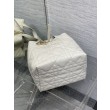 Imitazione Borsa tote verticale Dior piccola/media Dior Toujours bianca
