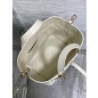 Imitazione Borsa tote verticale Dior piccola/media Dior Toujours bianca