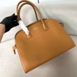 Imitazione Prada Large Tote Bag con Fibbie Marrone