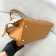 Imitazione Prada Large Tote Bag con Fibbie Marrone