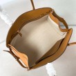 Imitazione Prada Large Tote Bag con Fibbie Marrone