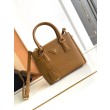 Imitazione Prada Mini/Medium Galleria Bag Saffiano Marrone