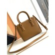 Imitazione Prada Mini/Medium Galleria Bag Saffiano Marrone