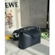 Qualità Specchio Replica Borsa Loewe Puzzle Mini Pelle di vitello granulata blu navy Riproduzione Fedele Borsa Loewe Puzzle Mini Pelle di vitello granulata blu navy imitazioni