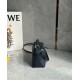 Qualità Specchio Replica Borsa Loewe Puzzle Mini Pelle di vitello granulata blu navy Riproduzione Fedele Borsa Loewe Puzzle Mini Pelle di vitello granulata blu navy imitazioni