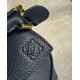 Qualità Specchio Replica Borsa Loewe Puzzle Mini Pelle di vitello granulata blu navy Riproduzione Fedele Borsa Loewe Puzzle Mini Pelle di vitello granulata blu navy imitazioni
