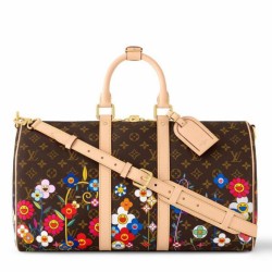 Riproduzione Fedele Borse Imitazioni Louis Vuitton Louis Vuitton x TM Keepall Bandouliere 45 M14182 imitazioni