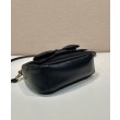 Mini-bag in nylon/nappa Prada Re-Nylon con fiocco 1BC241 Nero