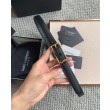 Qualità superiore replica Nuova fibbia Cassandre YSL Saint Laurent Cintura 20MM Nero