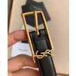 Qualità superiore replica Nuova fibbia Cassandre YSL Saint Laurent Cintura 20MM Nero
