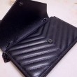 Portafoglio a catena Envelope YSL Saint Laurent WOC Tutto nero
