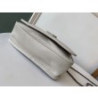 Qualità da grande replica Portafoglio a catena Niki YSL Saint Laurent WOC Bianco Crinkled