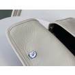 Qualità da grande replica Portafoglio a catena Niki YSL Saint Laurent WOC Bianco Crinkled