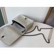 Qualità da grande replica Portafoglio a catena Niki YSL Saint Laurent WOC Bianco Crinkled