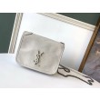 Qualità da grande replica Portafoglio a catena Niki YSL Saint Laurent WOC Bianco Crinkled
