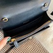 Portafoglio a catena Sunset YSL Saint Laurent WOC Nero