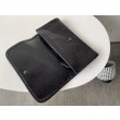 Portafoglio grande Niki YSL Saint Laurent Crinkled Vintage Nero