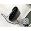 Pari all'originale replica Portafoglio YSL Saint Laurent WOC Monogram Chain Noir