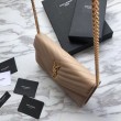 Portafoglio YSL Saint Laurent WOC Monogram Chain Poudre