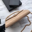 Portafoglio YSL Saint Laurent WOC Monogram Chain Poudre
