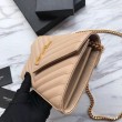 Portafoglio YSL Saint Laurent WOC Monogram Chain Poudre