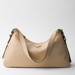 Prada Aimee Large Shoulder Bag Travertino