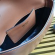 Prada Arque Shoulder Bag con Flap Brown