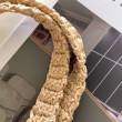 Prada Small Tote Bag Raffia Intrecciata Beige