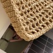Prada Small Tote Bag Raffia Intrecciata Beige