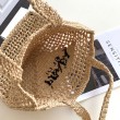 Prada Small Tote Bag Raffia Intrecciata Beige