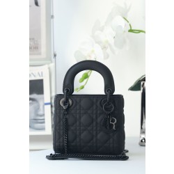 Replica Dior Mini Borsa Lady Dior Cannage Nero