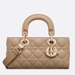 Replica Dior Piccola Borsa Replica 1:1 Lady D-Joy Dior Cannage Albicocca