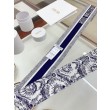 Sciarpa Mitzah Toile de Jouy Soleil Dior Twill di seta Blu