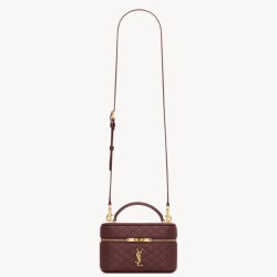 Riproduzione Fedele Imitazione Borsa mini Vanity Gaby YSL Saint Laurent Bordeaux imitazioni