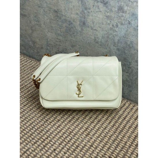 YSL Saint Laurent Jamie 4.3 Borsa Replica 1:1 piccola Pelle di agnello bianca