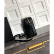YSL saint Laurent Lou camera bag nera in vitello trapuntato YSL saint Laurent Lou camera bag nera in vitello trapuntato