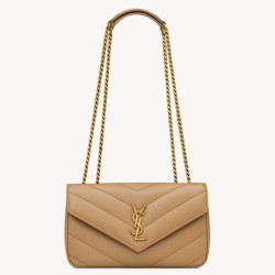 YSL Saint Laurent LouLou Small Bag Matelasse Beige