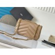 YSL Saint Laurent LouLou Small Bag Matelasse Beige