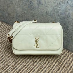 Riproduzione Fedele YSL Saint Laurent Jamie 4.3 Borsa Replica 1:1 piccola Pelle di agnello bianca imitazioni