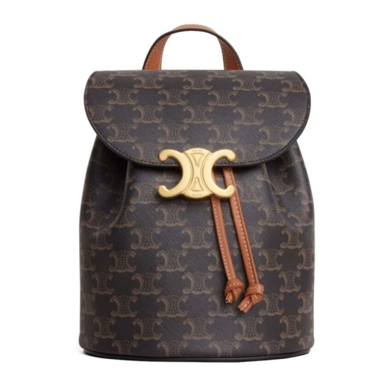 Zaino Celine Celine Bonnie Triomphe Canvas Coffee