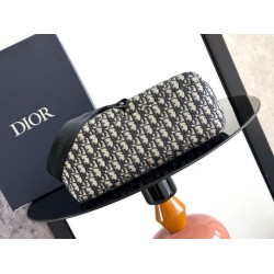 Replica Imitazioni borse griffate hobo morbida Dior Rider media Dior Oblique Jacquard nera/beige